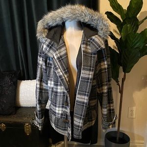 Torrid Plaid Peplum Jacket